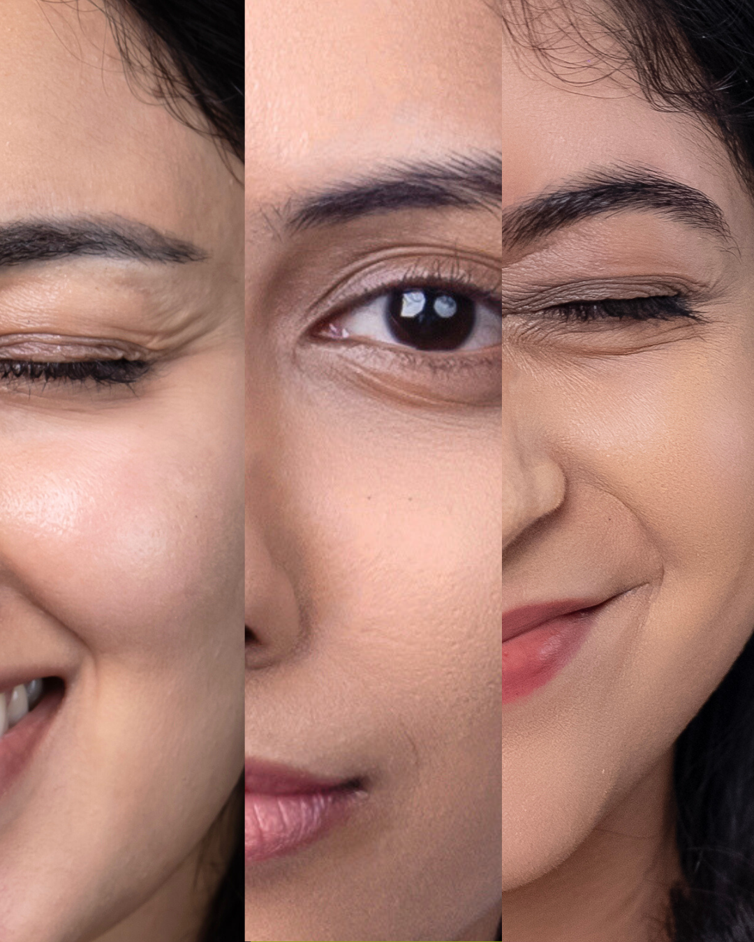 Light shade skin tint foundation swatch