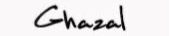 Ghazal signature