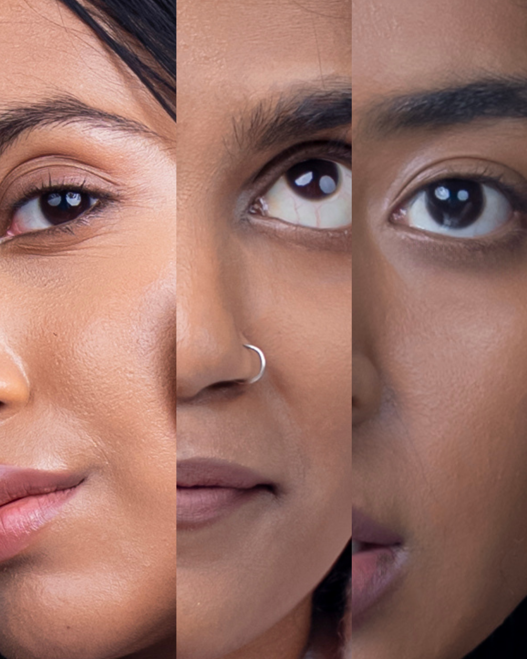 Deep shade skin tint foundation swatch